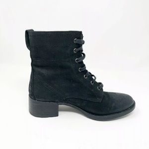 Vera Wang Lavender Ursula Combat Boots Suede 8